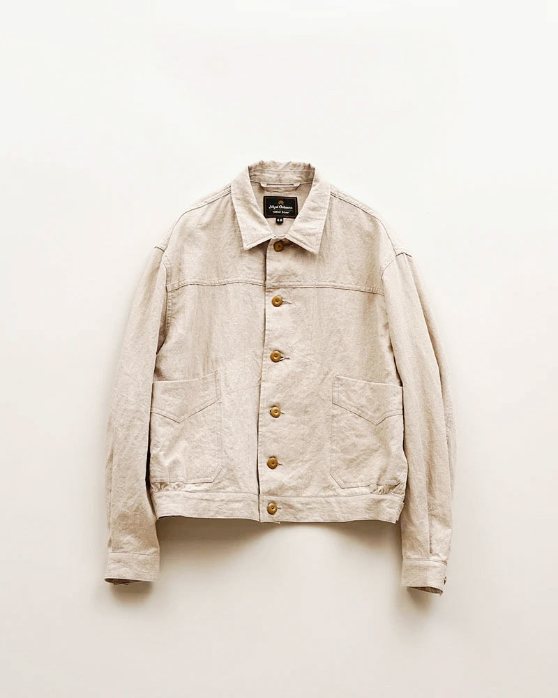 OX'ED SILVER / FARMER JACKET LINEN