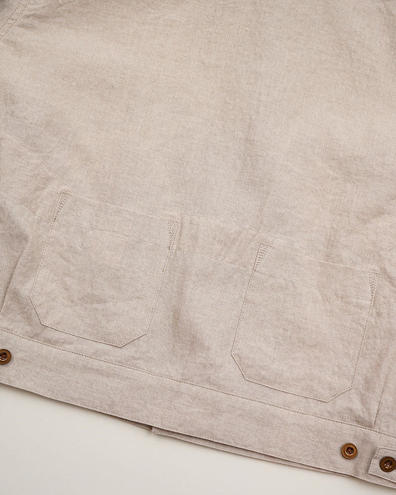 OX'ED SILVER / FARMER JACKET LINEN