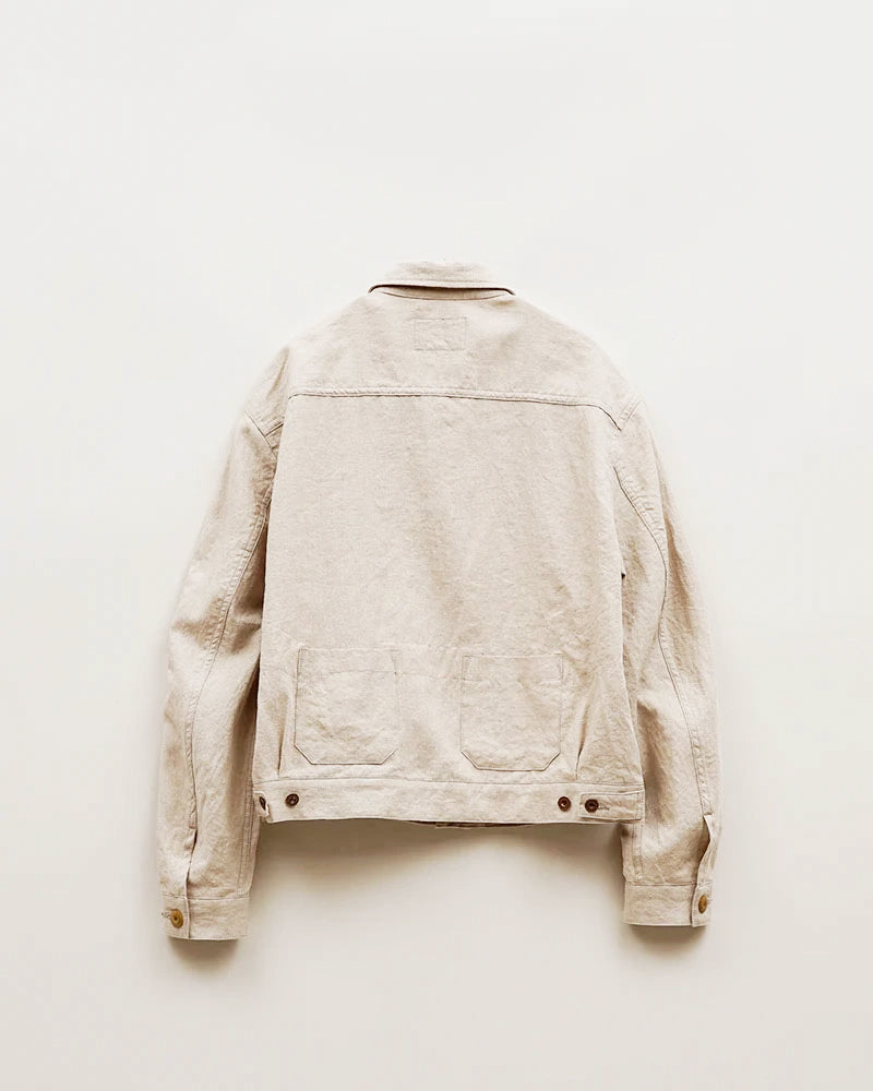 OX'ED SILVER / FARMER JACKET LINEN