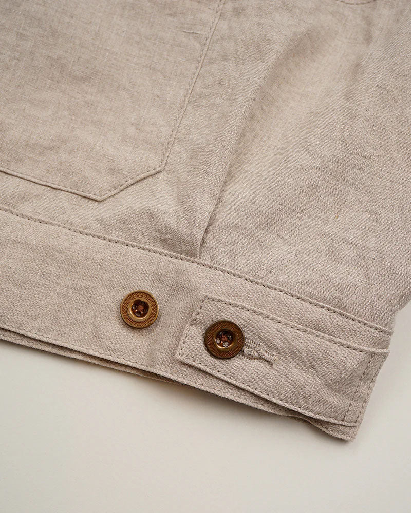 OX'ED SILVER / FARMER JACKET LINEN