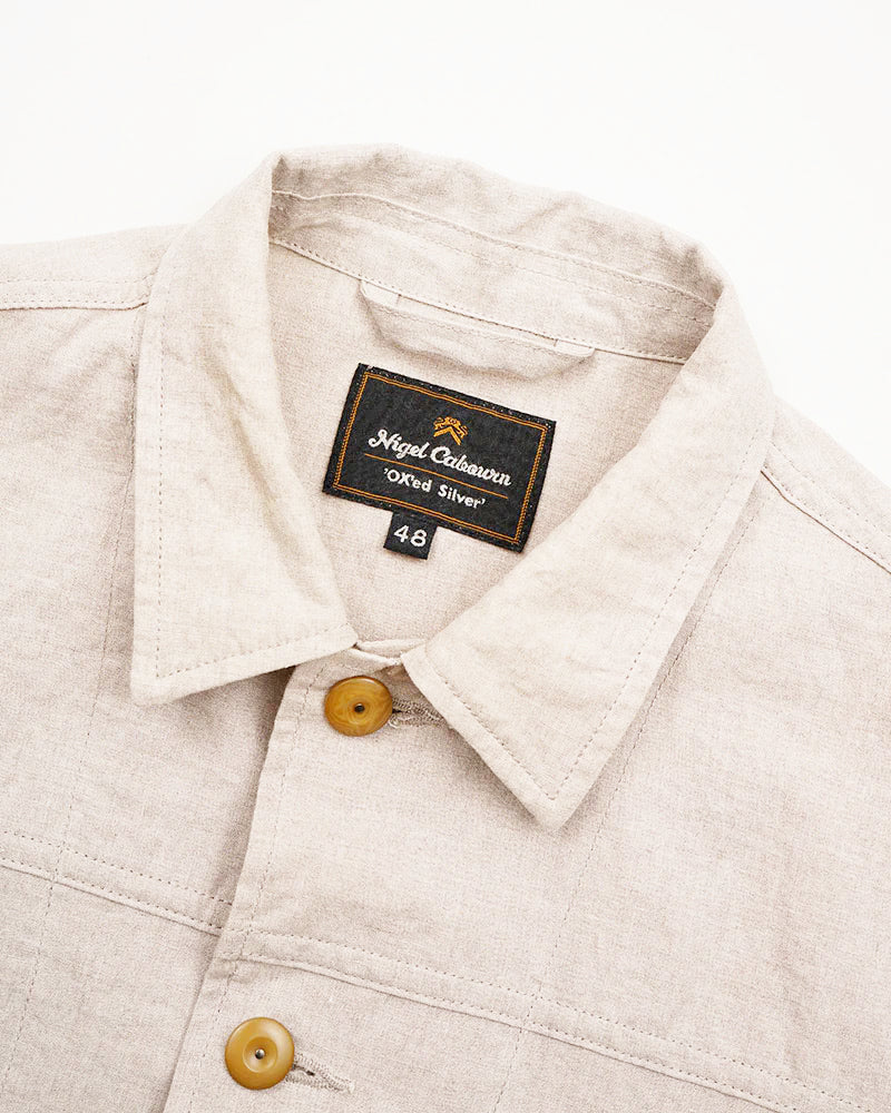 OX'ED SILVER / FARMER JACKET LINEN