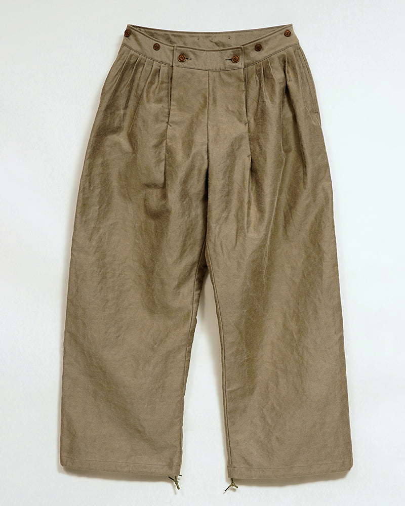 OX'ED SILVER / FISHERMAN PANT  KURE KAKISHIBU / DARK BROWN