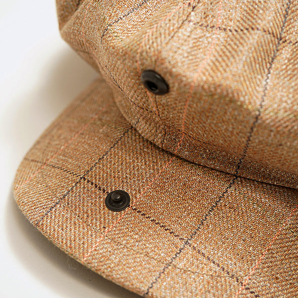 OX'ED SILVER / RANCH WORKER CACQUETTE / HEMP LINEN CHECK / BROWN