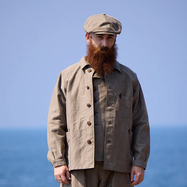 OX'ED SILVER / FISHERMAN CASQUETTE KURE KAKISHIBU / DARK BROWN