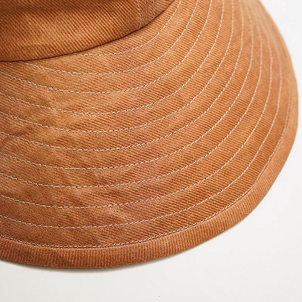 OX'ED SILVER / FISHERMAN HAT KAKISHIBU LINEN / BROWN