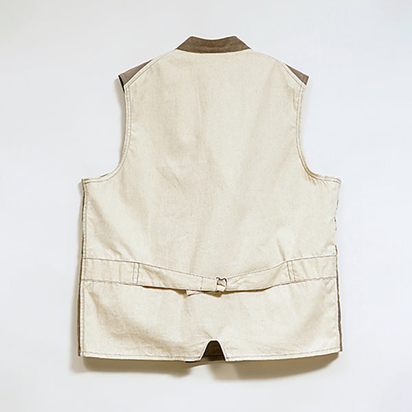 OX'ED SILVER / FISHERMAN VEST KURE KAKISHIBU / DARK BROWN
