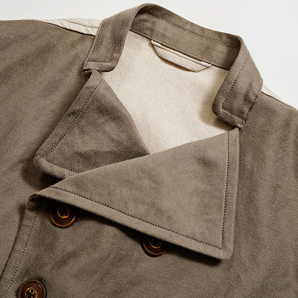 OX'ED SILVER / FISHERMAN VEST KURE KAKISHIBU / DARK BROWN