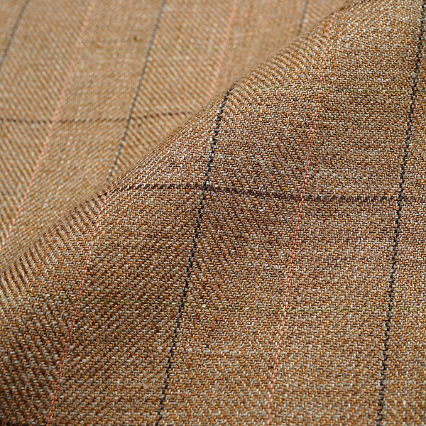 OX'ED SILVER / RANCH WORKER JACKET / HEMP LINEN CHECK / BROWN