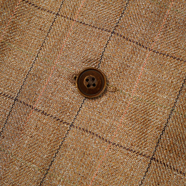 OX'ED SILVER / RANCH WORKER JACKET / HEMP LINEN CHECK / BROWN