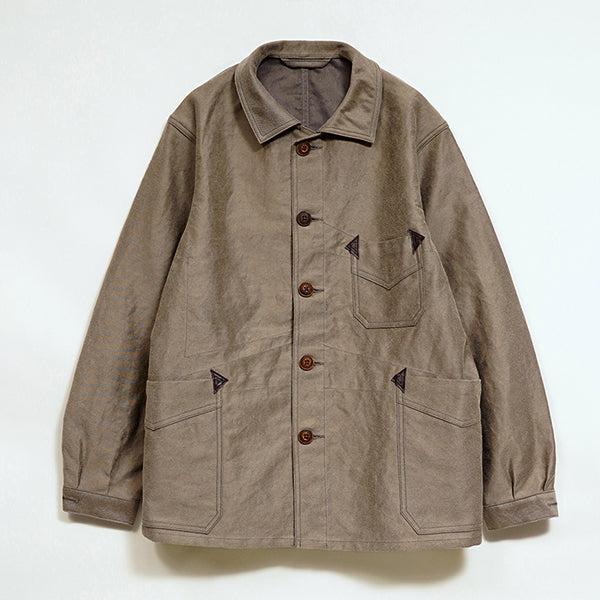 OX'ED SILVER / FISHERMAN JACKET KURE KAKISHIBU / DARK BROWN
