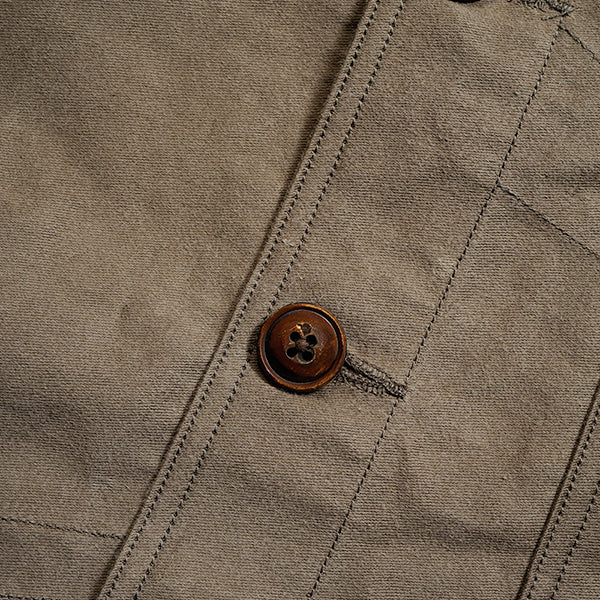 OX'ED SILVER / FISHERMAN JACKET KURE KAKISHIBU / DARK BROWN
