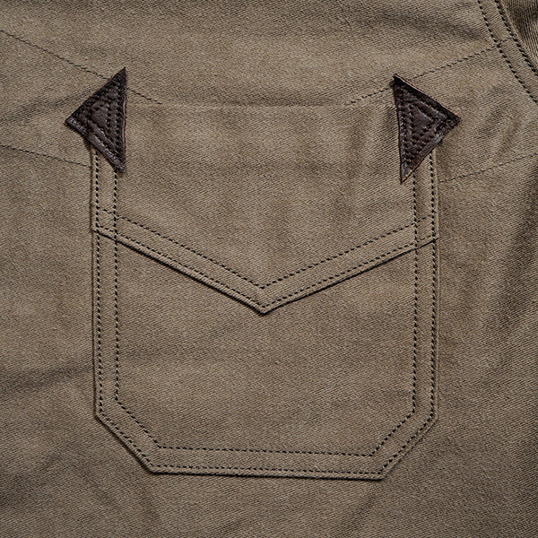 OX'ED SILVER / FISHERMAN JACKET KURE KAKISHIBU / DARK BROWN