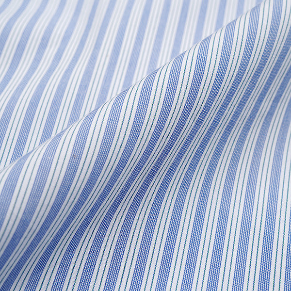 GATHER COLLAR BLOUSE STRIPE