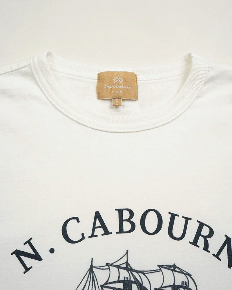 6oz PRINT T-SHIRT / OFF WHITE