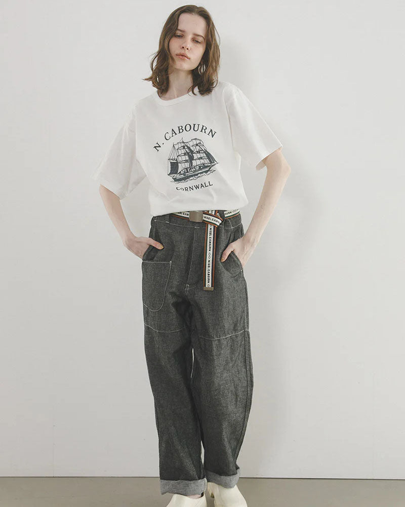 6oz PRINT T-SHIRT / OFF WHITE