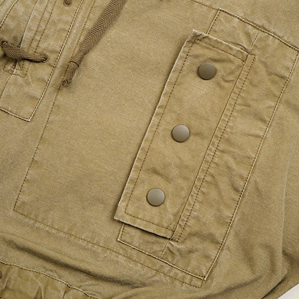 1950s GERMAN SMOCK RIPSTOP / GREEN