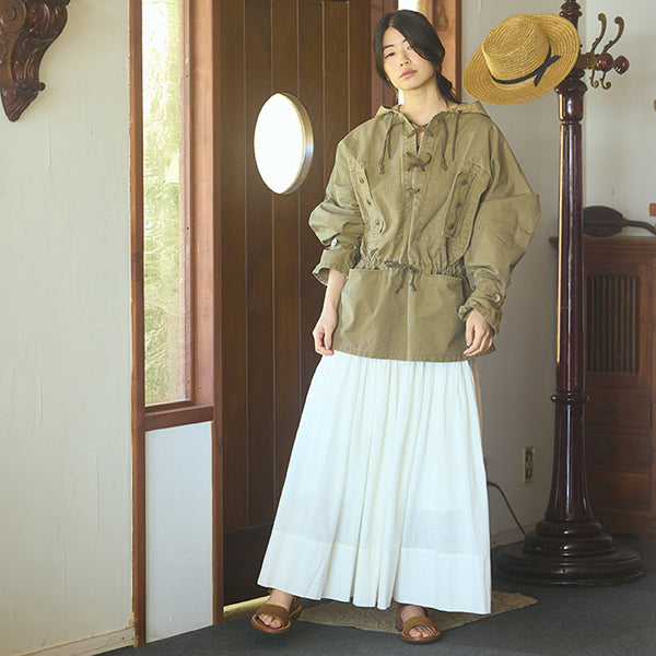 1950s GERMAN SMOCK RIPSTOP / GREEN