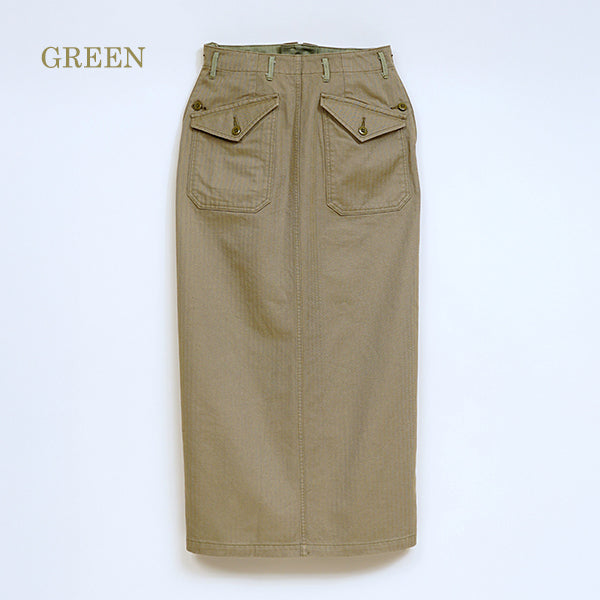 SWEDISH RANCH SKIRT HERRINGBONE