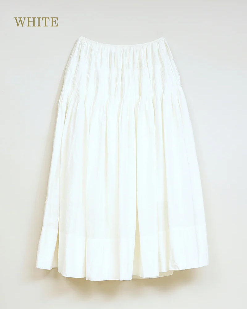 HAND PLEATED SKIRT KHADI