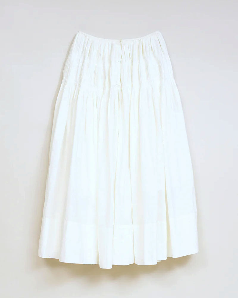 HAND PLEATED SKIRT KHADI