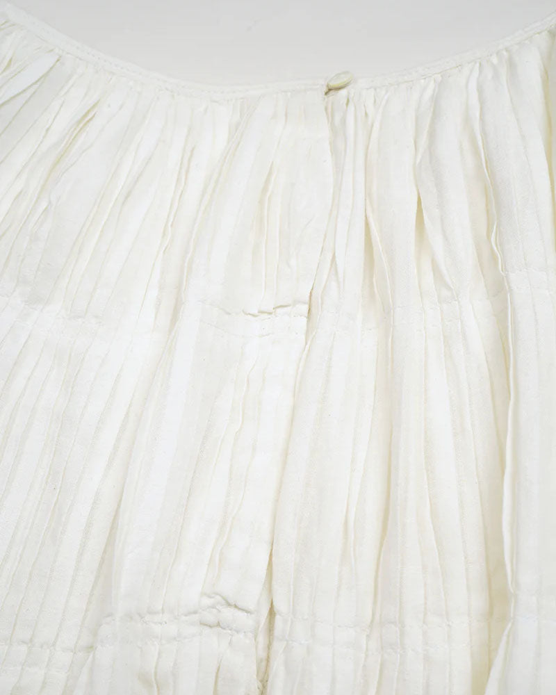 HAND PLEATED SKIRT KHADI