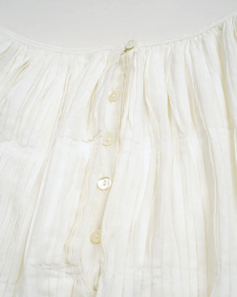 HAND PLEATED SKIRT KHADI
