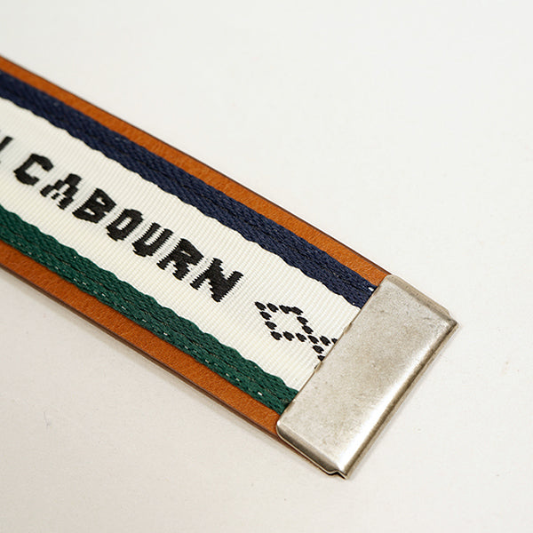 MILITARY ROLLER BUCKLE BELT / OFF WHITE