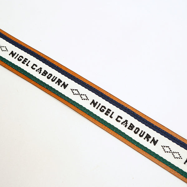 MILITARY ROLLER BUCKLE BELT / OFF WHITE