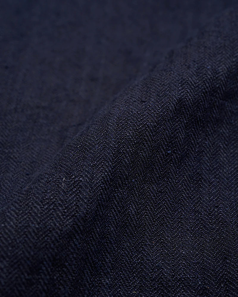 GENTLEMANS DB JACKET HERRINGBONE / DARK NAVY
