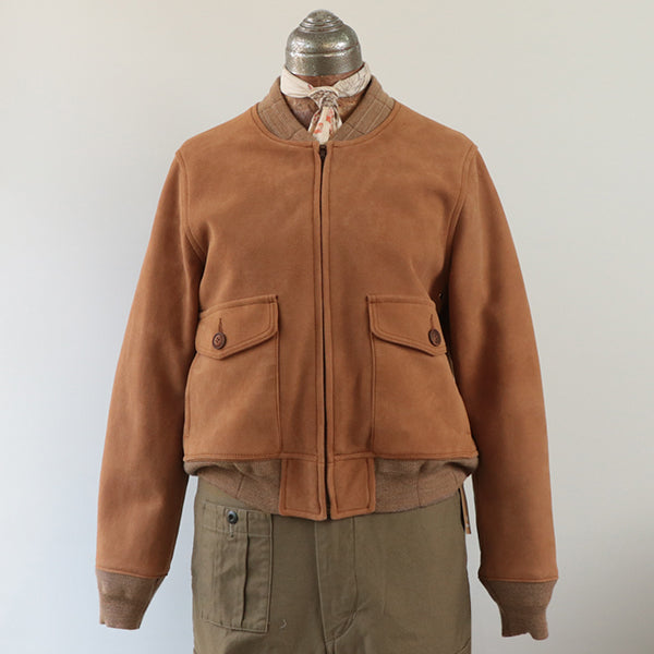 AVIATION JACKET  SHEEP SUEDE / BROWN
