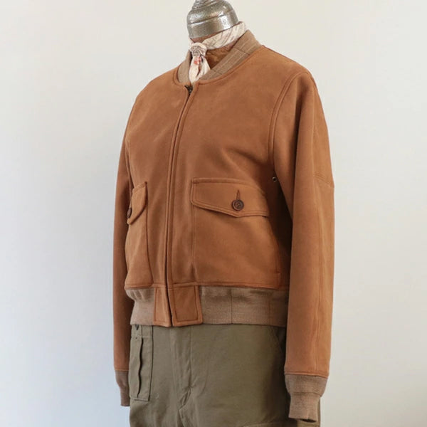 AVIATION JACKET  SHEEP SUEDE / BROWN