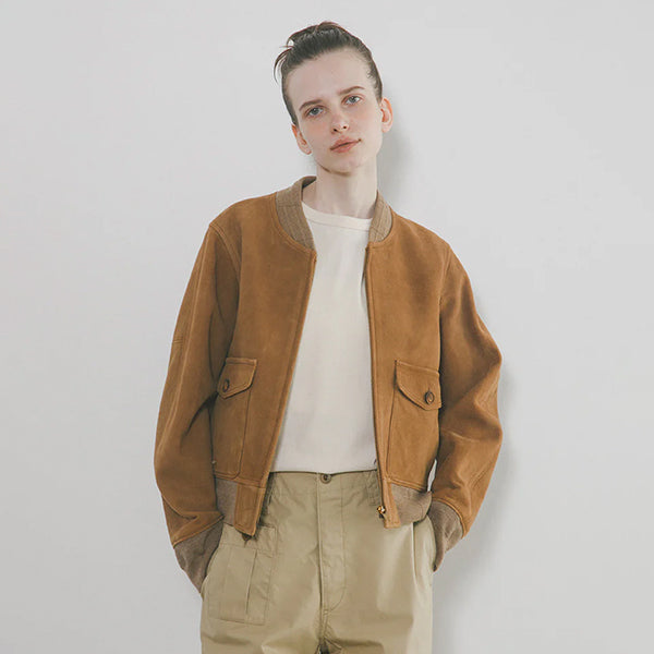 AVIATION JACKET  SHEEP SUEDE / BROWN