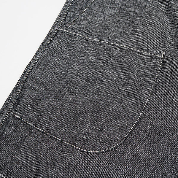 ANGLED PANT LINEN DENIM  / INDIGO