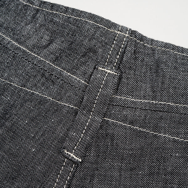 ANGLED PANT LINEN DENIM  / INDIGO