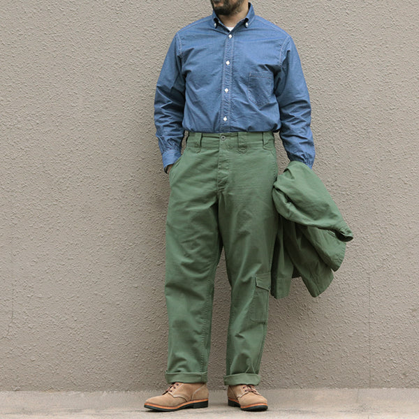 WORK SUIT TROUSERS SLUB SATEEN