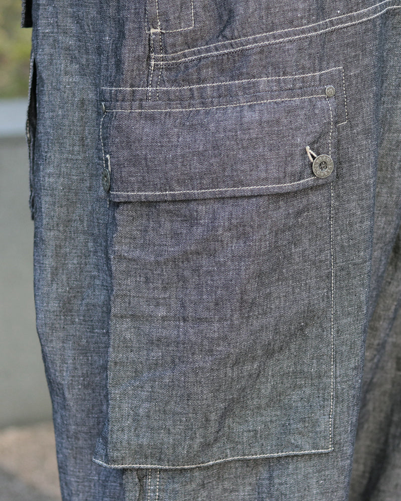 NAVAL DUNGAREE LINEN DENIM  / INDIGO