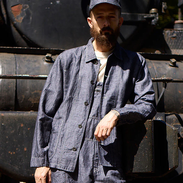 CHORE JACKET LINEN DENIM / INDIGO