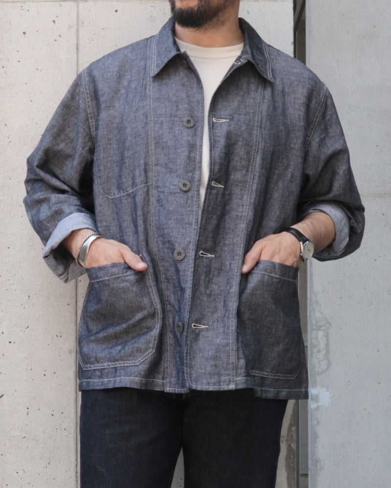 CHORE JACKET LINEN DENIM / INDIGO