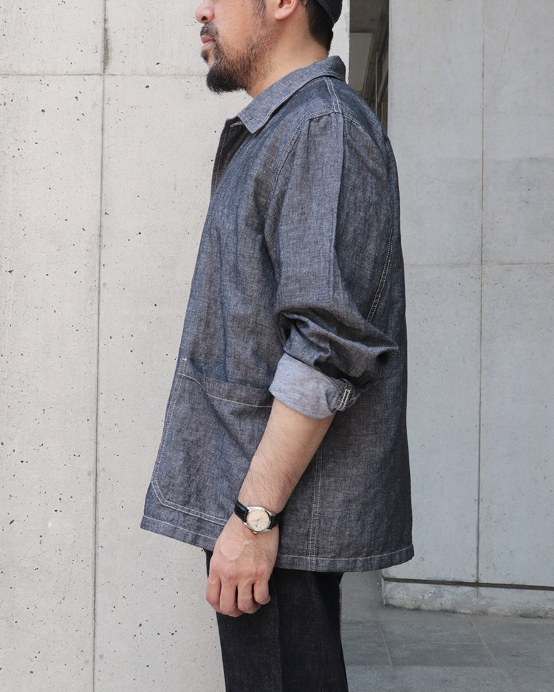CHORE JACKET LINEN DENIM / INDIGO