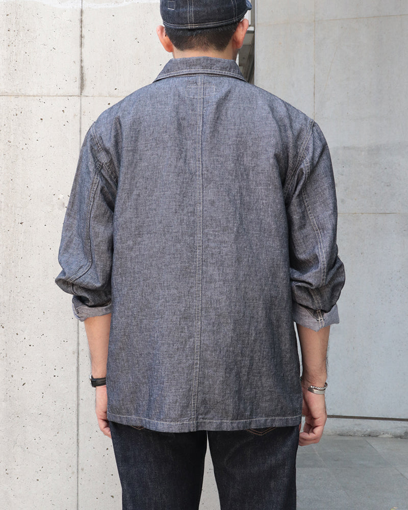 CHORE JACKET LINEN DENIM / INDIGO