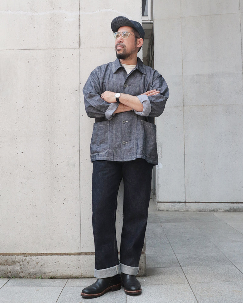CHORE JACKET LINEN DENIM / INDIGO
