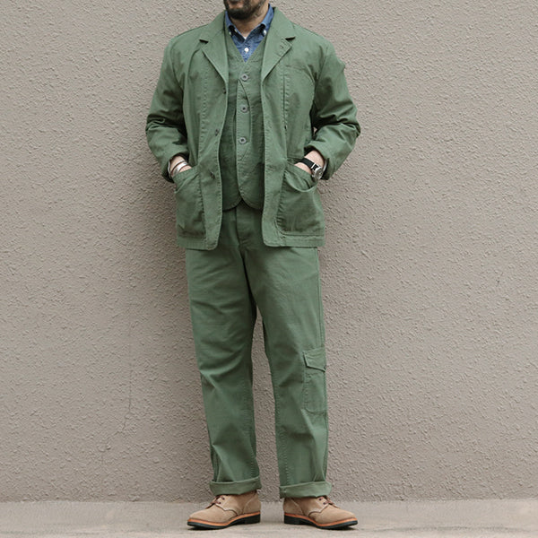 WORK SUIT JACKET SLUB SATEEN