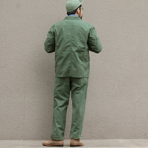 WORK SUIT JACKET SLUB SATEEN