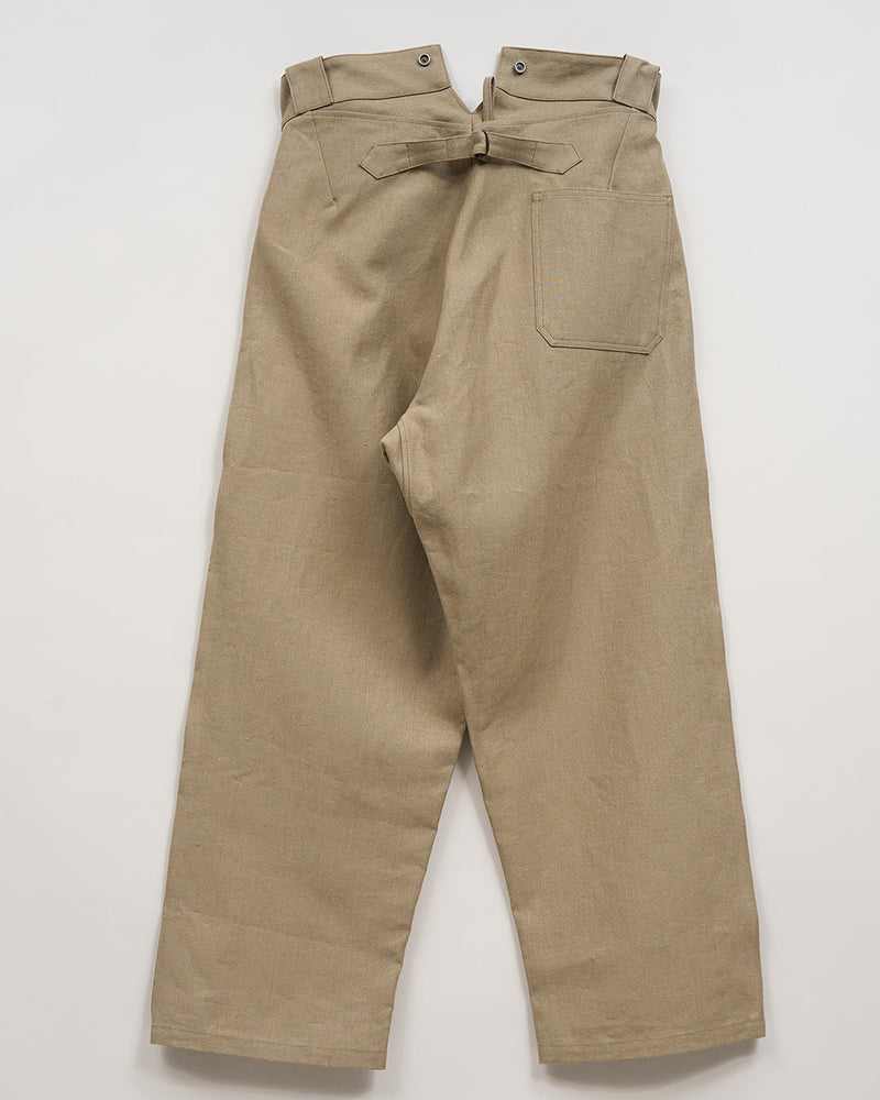 WIDE FRENCH WORK PANT HEMP CANVAS