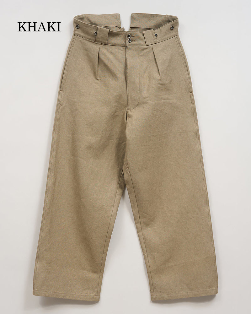WIDE FRENCH WORK PANT HEMP CANVAS