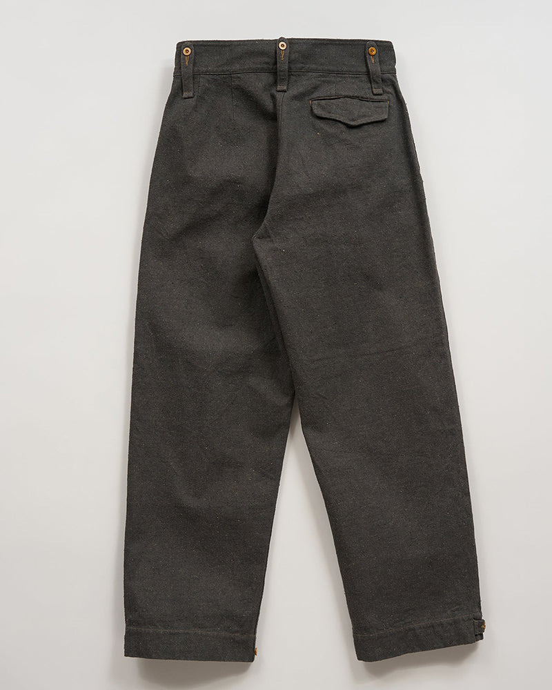 BRITISH ARMY PANT LOOSE DENIM / CHARCOAL GRAY