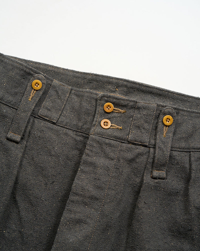 BRITISH ARMY PANT LOOSE DENIM / CHARCOAL GRAY