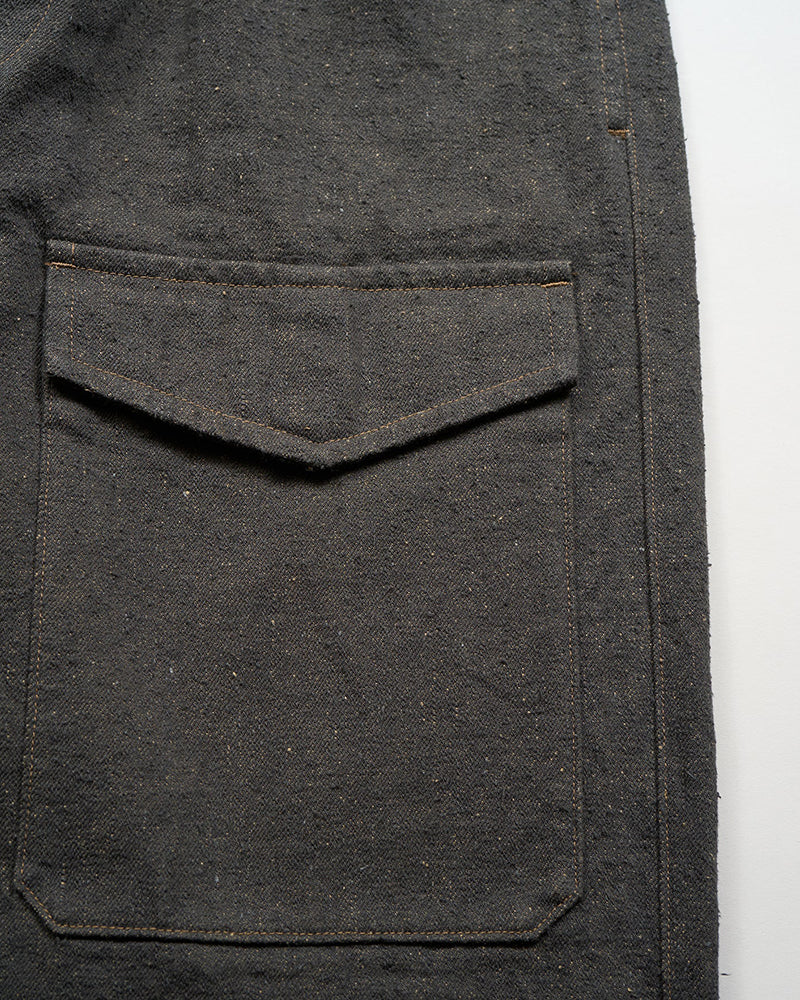 BRITISH ARMY PANT LOOSE DENIM / CHARCOAL GRAY