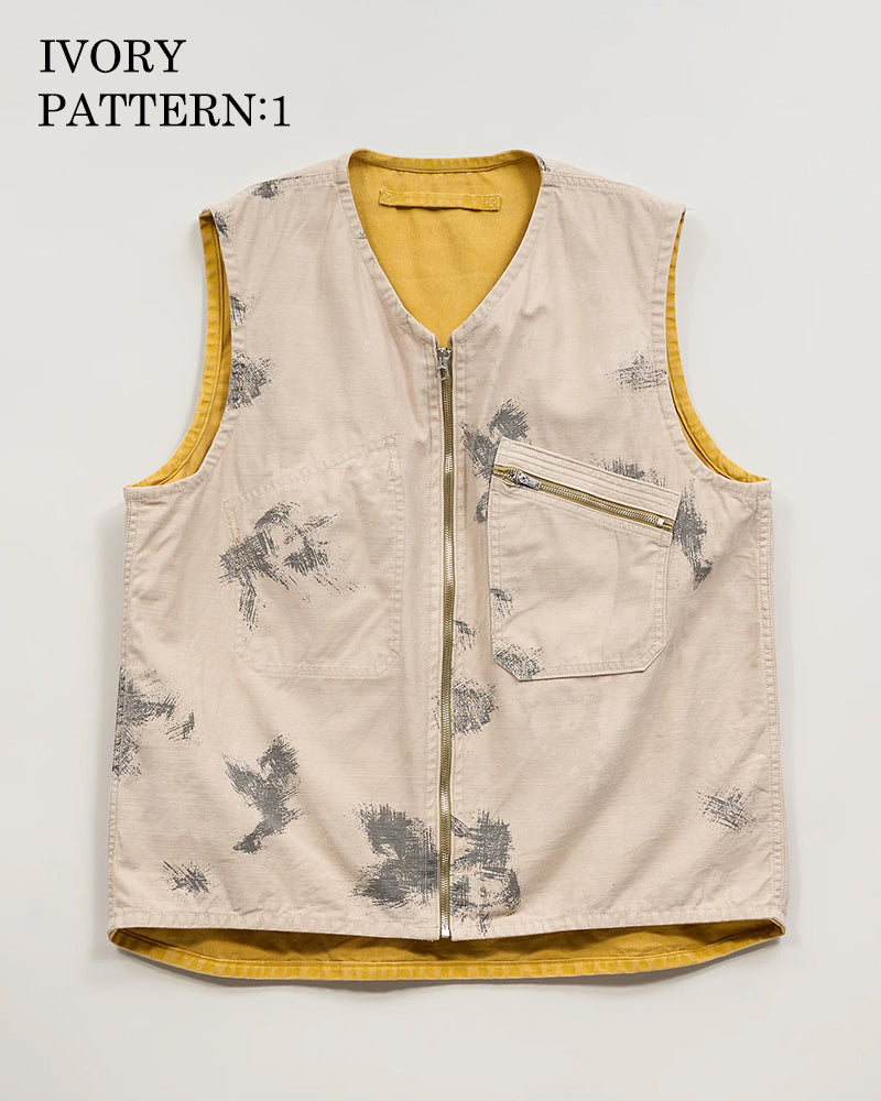 REVERSIBLE VEST FADE CAMO