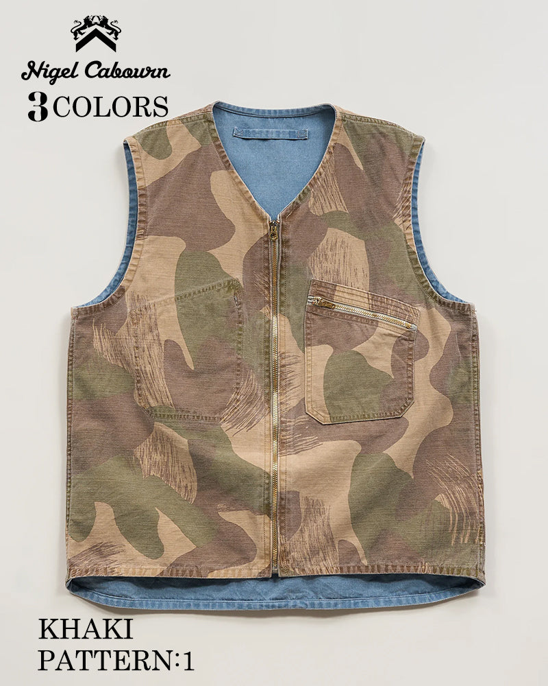 REVERSIBLE VEST FADE CAMO